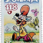 Priložnostna poštna znamka 100. obletnice rojstva Mikija Mustra